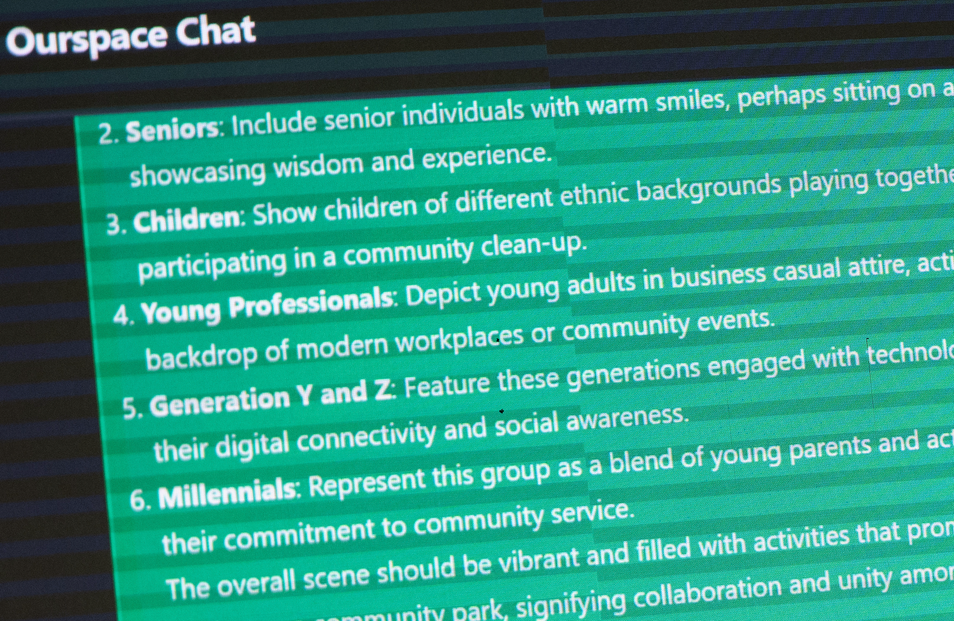 a chatroom screenshot