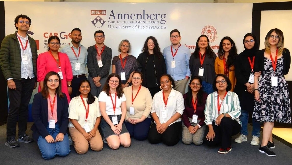 Institute attendees from Annenberg and India