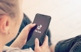 TikTok logo on smartphone screen