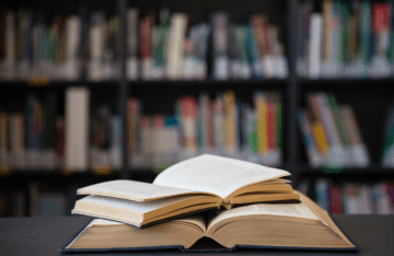 A stack of books