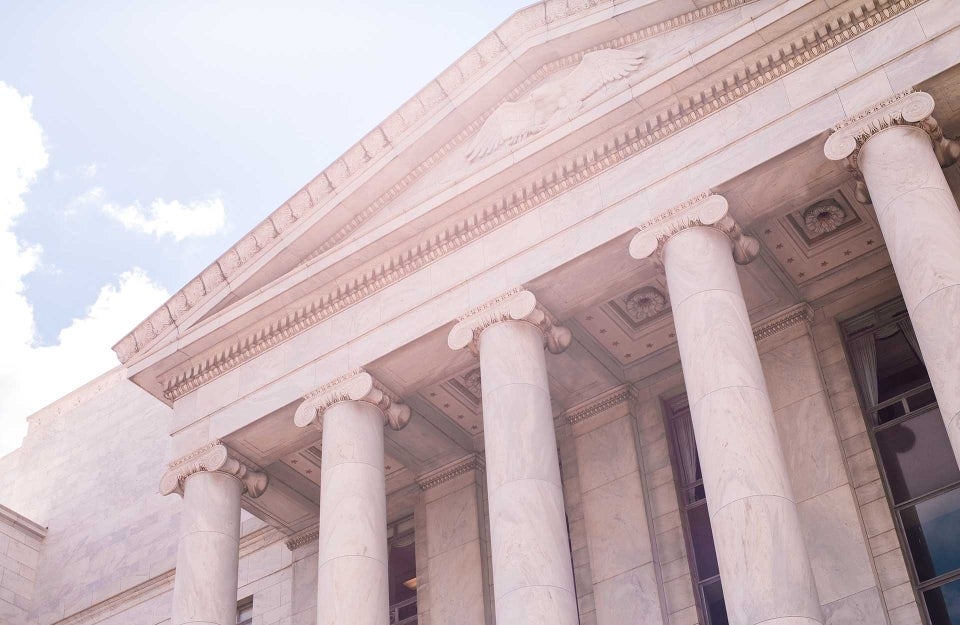 Photo of a government building; photo credit: Katie Moum / Unsplash