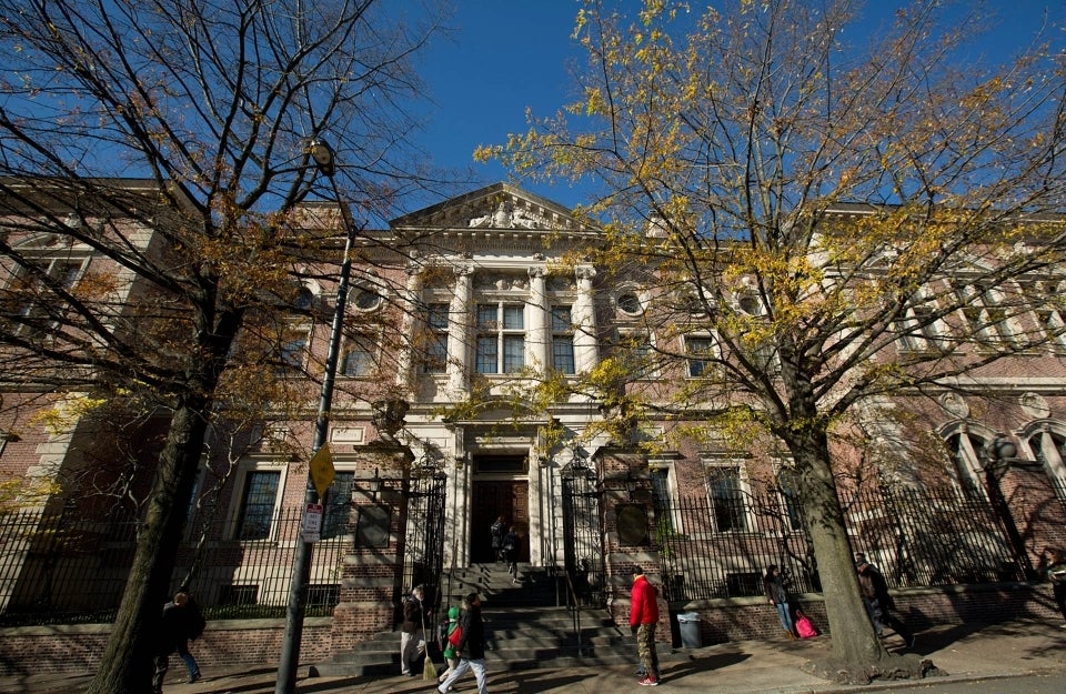 Exterior of Penn Law School building