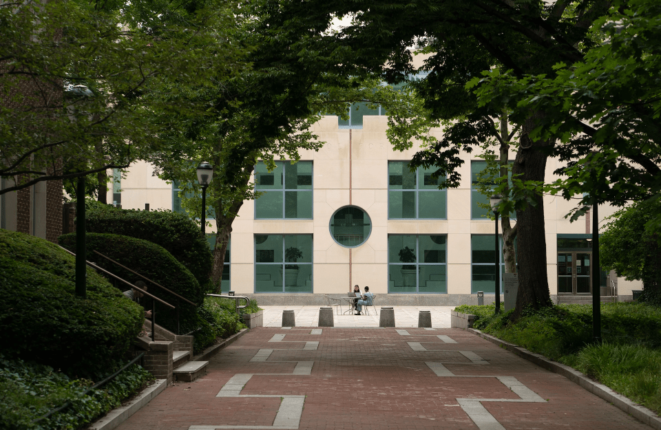 Exterior of the Annenberg School Plaza